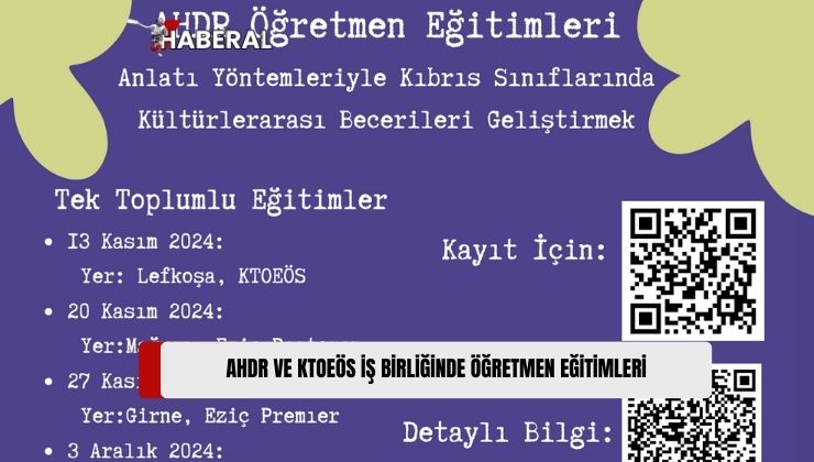 AHDR ve KTOEÖS Öğretmenlerin Mesleki Gelişimine Yönelik Bir Program Başlatacağı Açıklandı