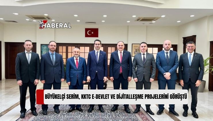 Lefkoşa Büyükelçisi Serim, TC Ulaştırma ve Altyapı Bakan Yardımcısı Sayan ve Türksat Genel Müdürü Atalay’la Görüştü