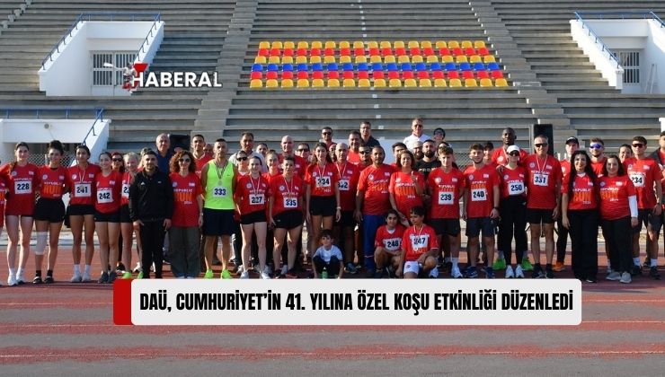 DAÜ Spor İşleri Müdürlüğü Tarafından KKTC’nin Kuruluşunun 41’inci Yıl Dönümü Kapsamında, Cumhuriyet Koşusu Düzenledi