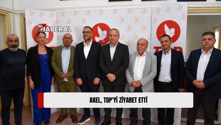 Stefanos Stefanu Başkanlığındaki Rum AKEL Partisi Heyeti, Zeki Çeler Başkanlığındaki Toplumcu Demokrasi Partisi (TDP) Heyetiyle Görüştü