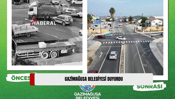 “Gazimağusa Serbest Liman Şerit Genişletme Ve Sinyalizasyon Projesi” Tamamlandı