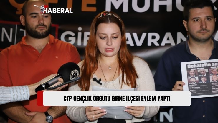 Cumhuriyetçi Türk Partisi (CTP) Gençlik Örgütü Girne İlçesi, Bugün, “Sahte Seçime Gerçek Eylem” Sloganıyla Bir Eylem Yaptı