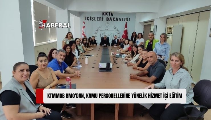 Kıbrıs Türk Mühendis ve Mimar Odaları Birliği’ne Bağlı Bilgisayar Mühendisleri Odası (BMO), Devlet Kurumları Personeline Yönelik Hizmet İçi Eğitimlerde Görev Aldı