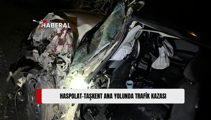 Haspolat-Taşkent Ana Yolunda Meydana Gelen Trafik Kazasında 4 Kişi Yaralandı