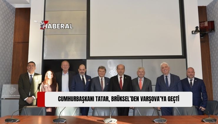 Cumhurbaşkanı Ersin Tatar, Varşova’da, Polonya Ticaret Odası Başkanı Marek Kłoczko ile Görüştü