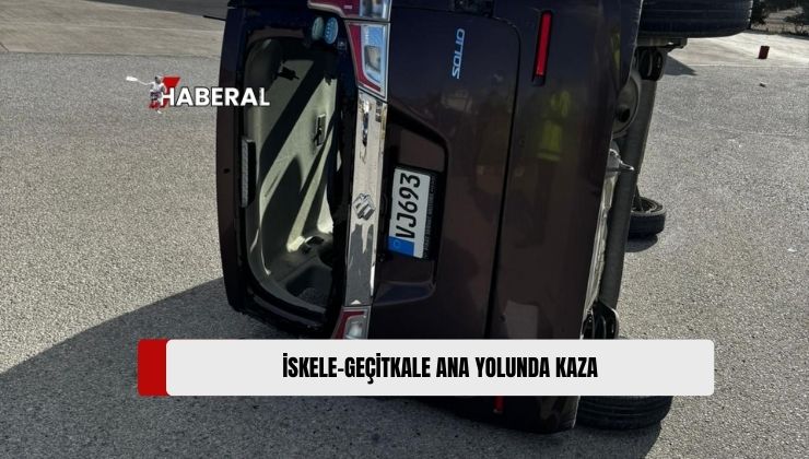 İskele-Geçitkale Ana Yolunda Petrol İstasyonunda Trafik Kazası