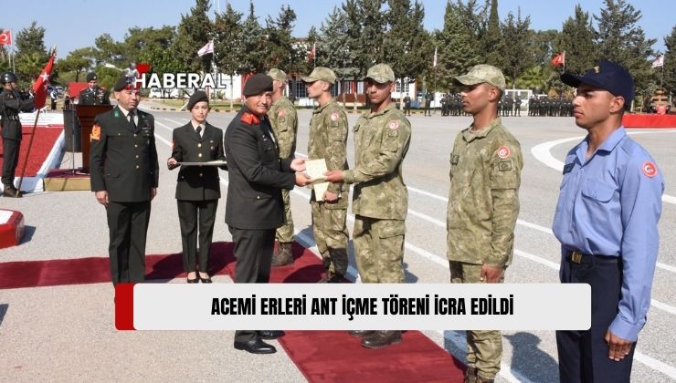 1’inci Dönem Sonbahar 2024 Celbi Acemi Erleri’nin Ant İçme Töreni İcra Edildi