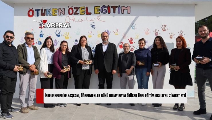 İskele Belediye Başkanı Hasan Sadıkoğlu, Öğretmenler Günü Dolayısıyla Ötüken Özel Eğitim Okulu’nu Ziyaret Etti