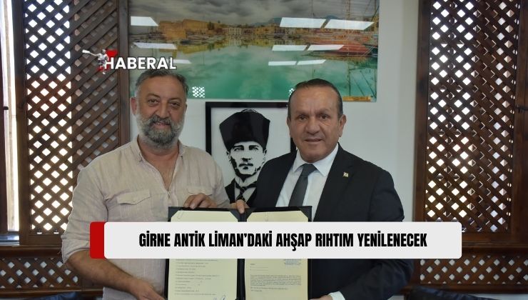 Girne Antik Liman’daki Ahşap Rıhtımın Yenilenmesine Bu Ay Sonunda Başlanacağı, Hedefin Projenin 5 Ayda Tamamlanması Olduğu Açıklandı