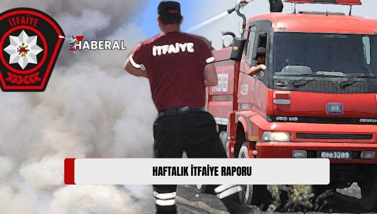 Haftalık İtfaiye Raporu: “12 yangın, 1 Milyon 19 bin 500 TL Zarar”