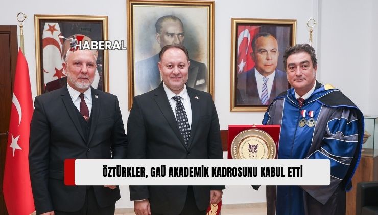 Cumhuriyet Meclisi Başkanı Ziya Öztürkler, 15 Kasım Cumhuriyet Bayramı Kutlamaları Çerçevesinde Girne Amerikan Üniversitesi Akademik Kadrolarını Kabul Etti