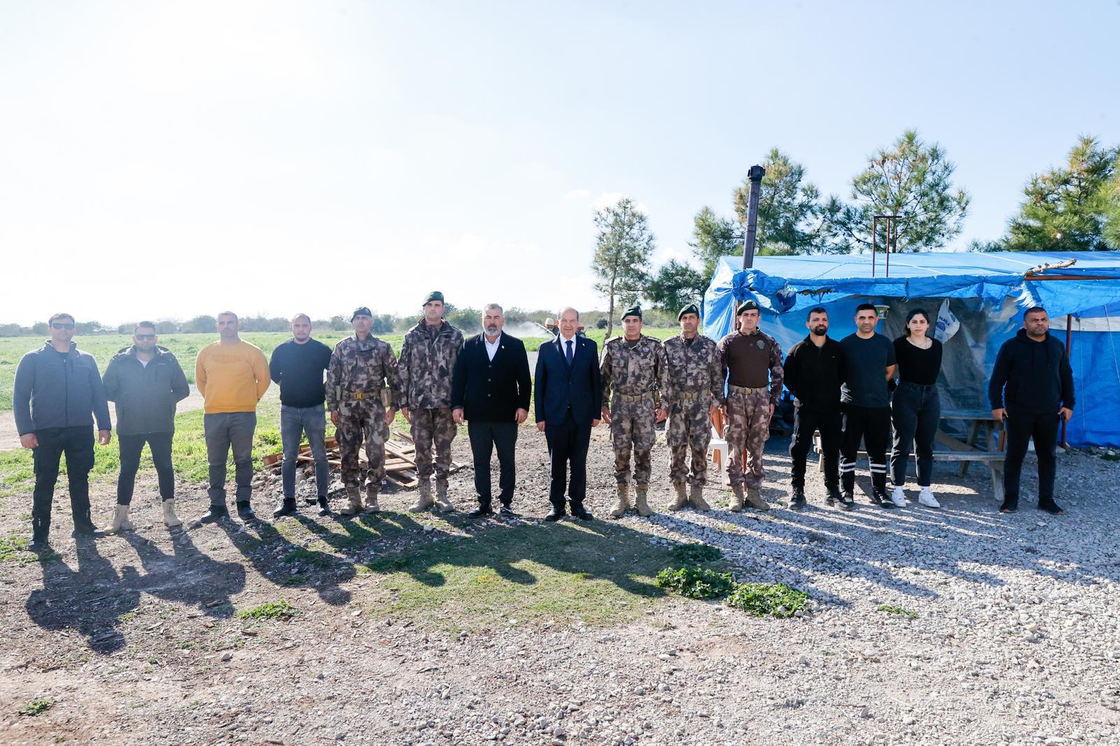 Cumhurbaşkanı Tatar,  Yiğitler Pile Yolu’nda  incelemelerde bulundu