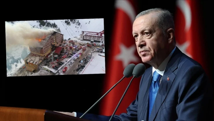 TC Cumhurbaşkanı Erdoğan, Kartalkaya’daki yangın faciası nedeniyle 1 günlük milli yas ilan edildiğini açıkladı