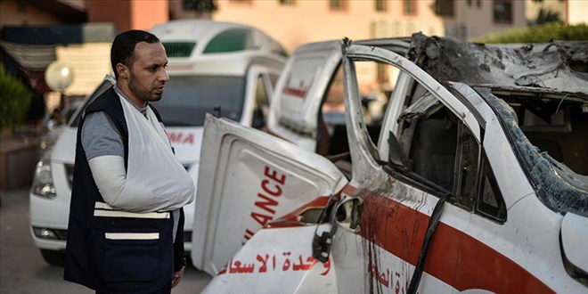 İsrail, Gazze’de Han Yunus kentindeki Filistin Kızılay’ı karargahını bombaladı