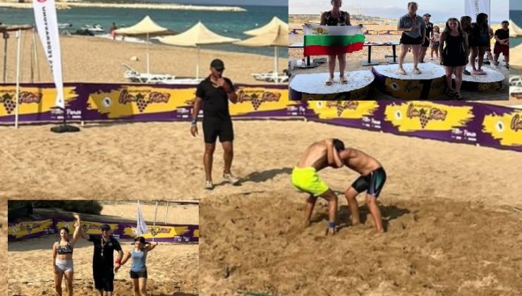 Mehmetçik Üzüm Festivali Plaj Güreş Turnuvası yapıldı