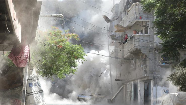 İsrail, Gazze’de Han Yunus kentindeki Filistin Kızılayı karargahını bombaladı