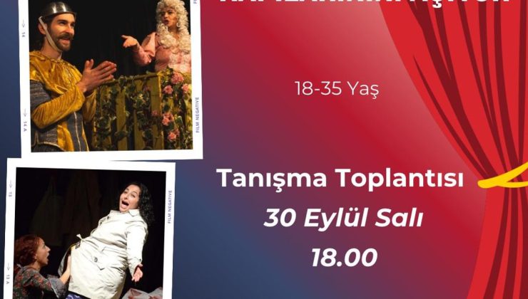 Baraka tiyatro ekibi, 18-35 yaş arası genç yetişkinlerden oluşacak yeni bir ekip kuracak