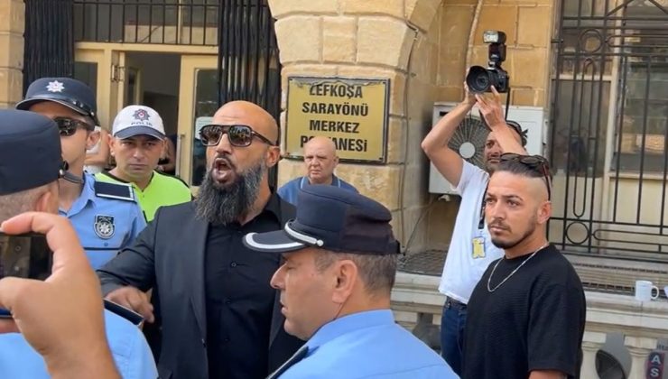 Polisin önünde açık tehdit