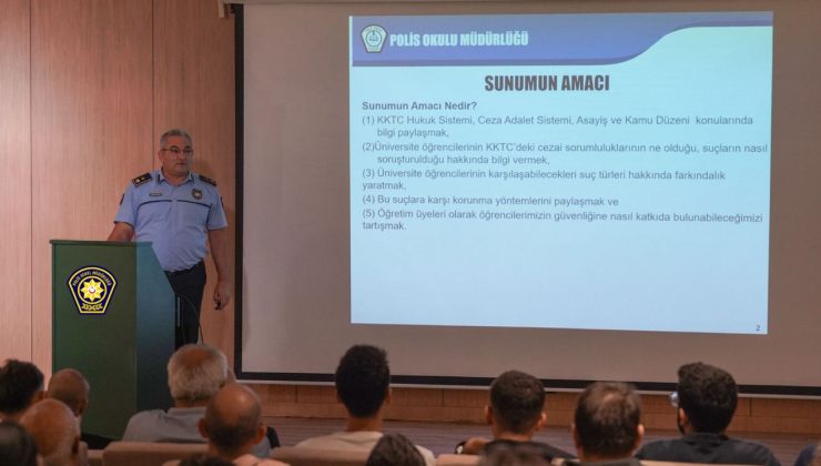 Polis’ten üniversite öğrencilerine yönelik eğitim…