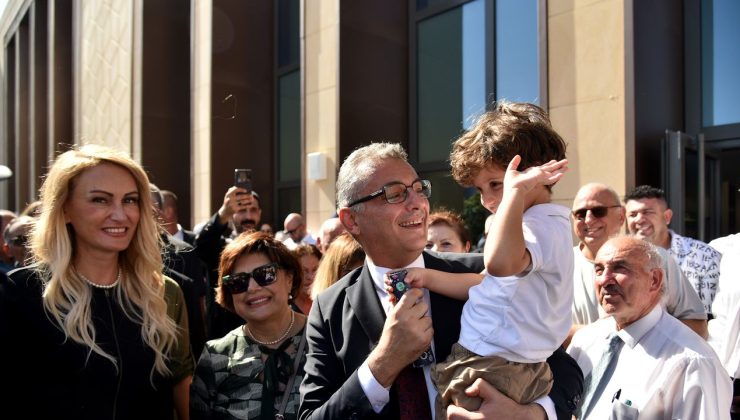 Cumhurbaşkanı Erhürman ve eşi Nilden Bektaş Erhürman resepsiyon düzenledi