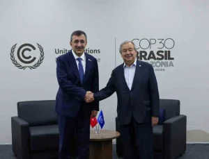 Yılmaz, Guterres ile görüştü: “Küresel barış için işbirliklerine yapıcı katkı sunmayı sürdüreceğiz”