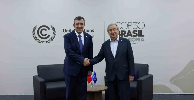 Yılmaz, Guterres ile görüştü: “Küresel barış için işbirliklerine yapıcı katkı sunmayı sürdüreceğiz”
