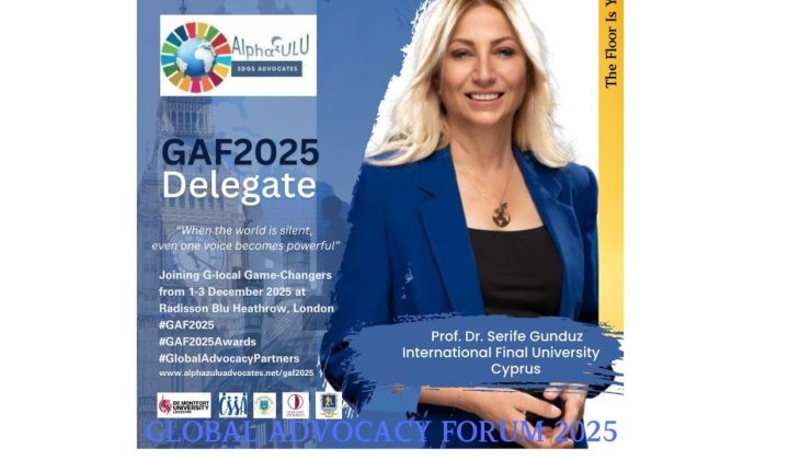 Prof. Dr. Şerife Gündüz ve Uluslararası Final Üniversitesi Çevre Araştırma Merkezi’ne Global Advocacy Ödülü