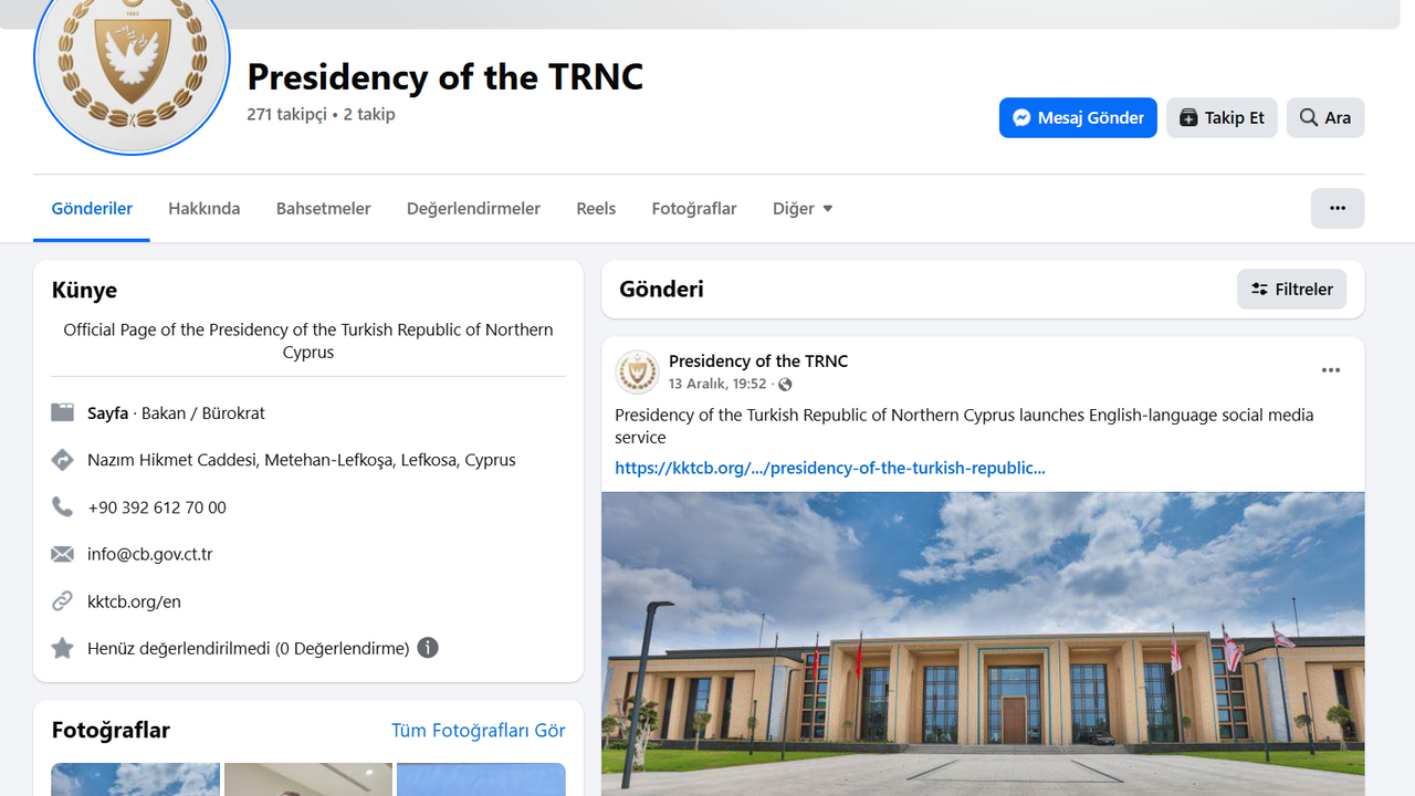 Cumhurbaşkanlığı’nın İngilizce sosyal medya hesapları devrede