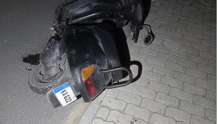 Motosiklet sürücüsü ağır yaralandı