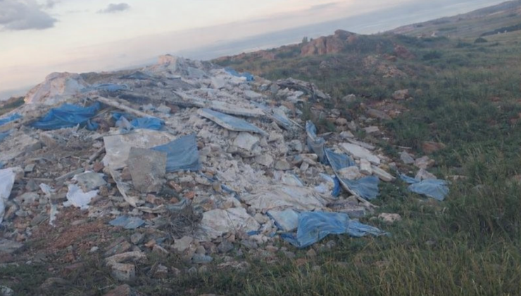 Lefke Çevre ve Ekoloji Derneği, Cengizköy’de moloz dökülen alanla ilgili yetkilileri göreve çağırdı