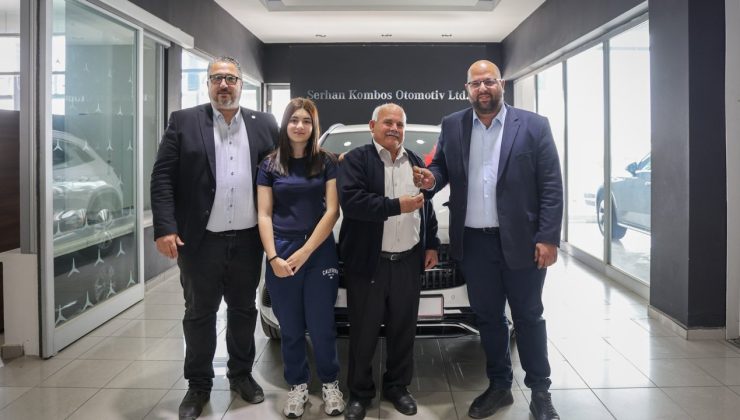 CTP Piyangosu’nun talihlisi Mercedes aracı teslim aldı