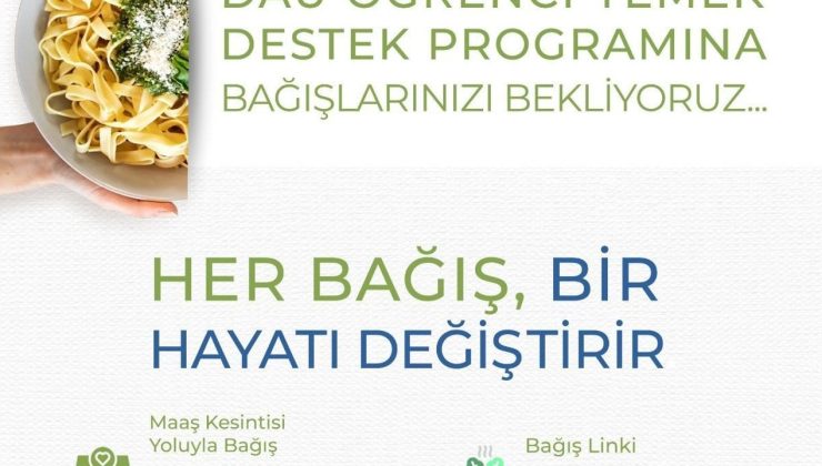 DAÜ ücretsiz yemek programı devam ediyor