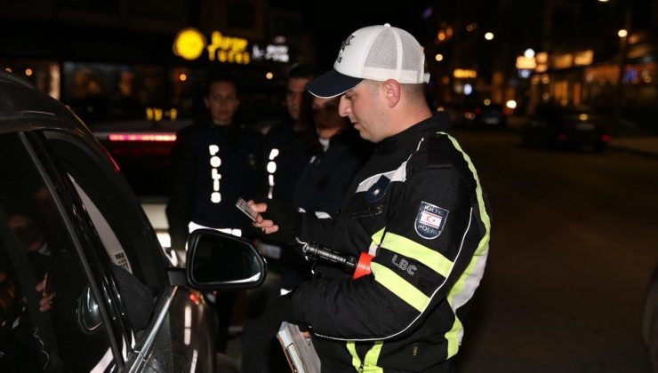 43 araç trafikten men edildi