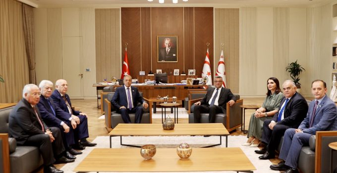 Cumhurbaşkanı Erhürman, Azerbaycan Dostluk Grubu Heyetlerini Kabul Etti