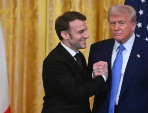 Abd başkanı trump, fransa cumhurbaşkanı macron ile new york’ta görüştü