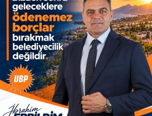 Bizden sonra geleceklere ödenemez borçlar bırakmak belediyecilik değildir.